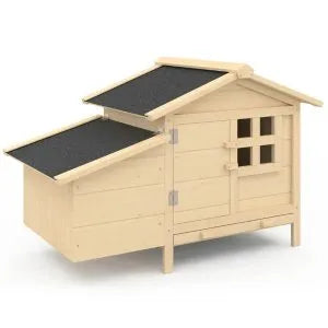 Pollaio medio su palafitte con nido in legno