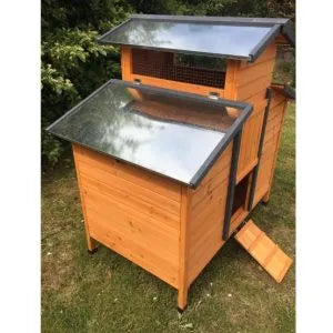 Pollaio medio per 4-6 galline, in legno FSC, tetto apribile