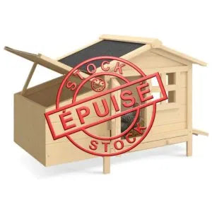 Pollaio medio su palafitte con nido in legno