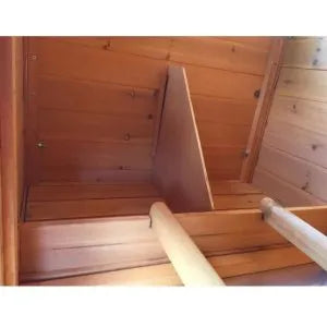 Pollaio medio per 4-6 galline, in legno FSC, tetto apribile