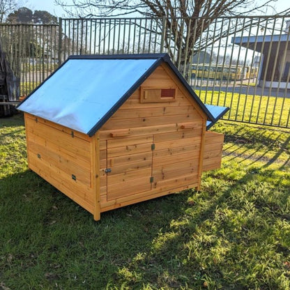 Pollaio XL con tetto in lamiera